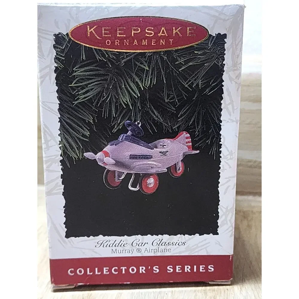 Hallmark Keepsake Ornament Airplane Kiddie Car Classics 3rd Series 1996